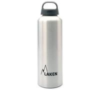 Laken Classic Borraccia Bottiglia d'acqua con Apertura Ampia e Tappo a Vite con Impugnatura, 1 Litro, Argento