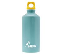 Bot. alu. Futura 0,6 L.-tapón amarillo -azul claro Bot.