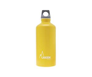 Bot. alu. Futura 0,6 L.-tapón gris -Amarillo Bot.