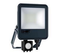 Bot-Lighting faro led esterno faretto orientabile Sensore Crepuscolare 10W 20W 30W 50W 90W Slim IP65 in Alluminio Vetro Temperato Non Dimmerabile -20°/+45° 220V (Luce Fredda, 20W Grigio)