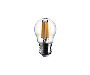 Bot Lighting set 10 lampadine led sfera vetro trasparente 4,5W E27 2700k luce calda 470lm