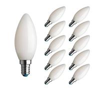 Bot Lighting Shot Set 10 lampadine led oliva vetro bianco latte 6W 806LM E14 2700K luce calda