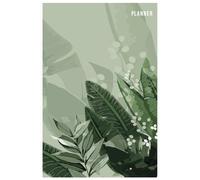 Botanic Green Design - undated planner. 120 pages. All you need in a planner. Well-designed layout with goal setting, expenses tracking, meal ... birthday reminder to manage your lifestyle.