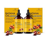 Botanic Hearth Olio di Batana Dr Sebi senza peso per capelli e cuoio capelluto (bottiglia di vetro da 100 ml, set di 2) | 100% oli non raffinati dall'Honduras, olio estivo leggero per capelli per