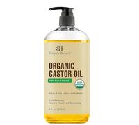 Botanic Hearth Olio di Ricino | Certificato Biologico USDA | 100% Puro e Senza Esano | Pressato a Freddo | Crescita per Ciglia, Sopracciglia, Capelli | 240 ml