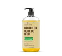 Botanic Hearth Olio Di Ricino | Certificato Biologico Usda | Puro E Senza Esano | Pressatura A Freddo | Crescita Per Ciglia, Sopracciglia, Capelli | 8Fl Oz