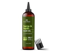 Botanic Hearth Olio per capelli di canapa e biotina (6,7 fl oz) | Trattamento nutriente e rinforzante per capelli più spessi e sani | Senza parabeni | Adatto a tutti i tipi di capelli