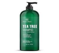Botanic Hearth Shampoo all'albero del tè (Tea Tree Shampoo), vitamina C, menta piperita, olio di lavanda e rosmarino, combatte la forfora e il cuoio capelluto secco, 16 fl oz