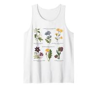 Botanica Vintage - Sei Fiori Selvatici con Nomi Latini Canotta