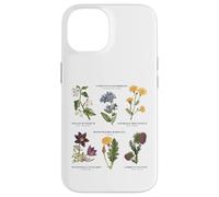Botanica vintage - Sei fiori selvatici con nomi latini Custodia per iPhone 14