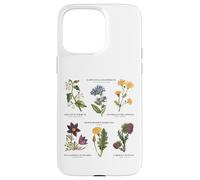 Botanica vintage - Sei fiori selvatici con nomi latini Custodia per iPhone 15 Pro Max