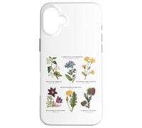 Botanica vintage - Sei fiori selvatici con nomi latini Custodia per iPhone 16 Plus