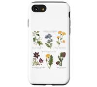 Botanica vintage - Sei fiori selvatici con nomi latini Custodia per iPhone SE (2020) / 7/8