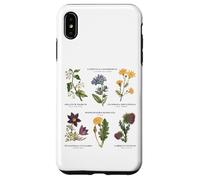 Botanica vintage - Sei fiori selvatici con nomi latini Custodia per iPhone XS Max