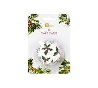 Botanical Christmas Cake Cases
