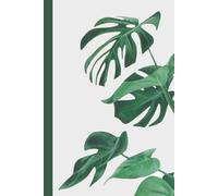 Botanical Daily Planner: Green Monstera Leaf Cover Design