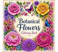Botanical Flowers Coloring Book