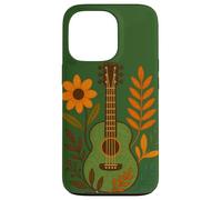 Botanical Guitar Player Chitarre design chitarra acustica Custodia per iPhone 13 Pro