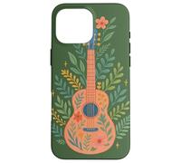 Botanical Guitar Player Chitarre design chitarra acustica Custodia per iPhone 16 Pro Max