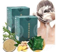 Botanical Herbal Hair Care Shampoo in polvere, shampoo a base di erbe in polvere, detergente biologico a base di erbe, leviga i capelli, pulizia delicata (21 scatole)