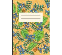 Botanical Notebook: Vibrant Green Leaves and Blue Flowers: 120 college-ruled pages for all your note-taking needs.