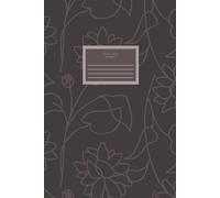 Botanical Notebook with Name Label: Write and Draw Split Page Journal: Half Blank Half Lined Pages on Every Page for Creative Thinking, Notes, and Personal Use