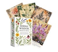 Botanical Oracle Deck 78 Pieces Guida inglese per cartolina della | Carte di divinazione a tema vegetale inglese per principianti con significati chiari per meditazione e giochi di festa