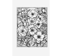 Botanical Reverie: A 6x9 Lined Journal with Floral Wrap Cover: A Classic Monochrome Garden for Writing, Reflection, and Inspiration