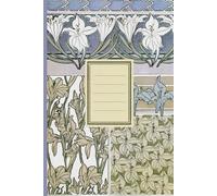 Botanical Vintage Illustration Ruled Journal: Alphonse Maria Mucha Flower Illustration Lined Notebook for School, Scrapbooking, Journaling 6"x9" Cream Pages