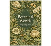 Botanical Worlds Coloring Book: Highly Detailed Nature Illustrations for Relaxation, Focus, and Stress Relief