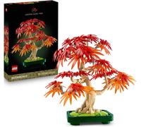 Botanicals Bonsai Di Acero Rosso Giapponese - Set Di Piante Artificiali Con Fogl