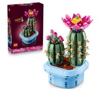 Botanicals Cactus in Fiore Pianta Artificiale in Vaso con 2 Cactus e Fiori Finti