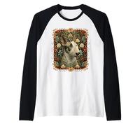 Botanico Inglese Bull Terrier tigrato e Bianco Maglia con Maniche Raglan