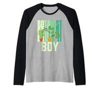 Botanico Ragazzo Piante Botanici Fiori Botanisti Botanista Maglia con Maniche Raglan