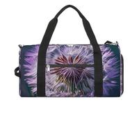 Botany Dente di leone viola borsa da palestra per uomini e donne, borsa da palestra impermeabile, grande borsa da viaggio per allenamento