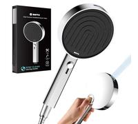 BOTC Soffione Doccia Alta Pressione, 135mm Grande Telefono Doccia，Argento | Doccino con 7 Modalità di Spruzzo, Water-saving Shower Head