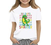 BOTCAM 100th Day of School Celebration for Girls and Boys Kids T Shirts Fun Colorful Numbers - Maglietta a maniche lunghe 1° ragazzo, bianco, 3-4 Anni