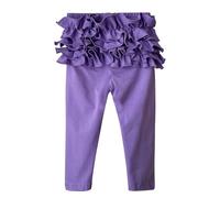 BOTCAM Autumn and Winter Europe and The States Girls Pants Solid Color Leggings in pizzo per ragazzi e ragazze, PP2, 5-6 Jahre