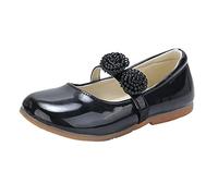 BOTCAM Ballerine da ragazza, Mary Jane, scarpe basse super fit, suola morbida, scarpe da ballo, eleganti suola in gomma, scarpe da bambino, scarpe estive, Z Schwarz4, 31 EU