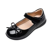 BOTCAM Ballerine da ragazza, Mary Jane, scarpe basse super fit, suola morbida, scarpe da ballo, eleganti suola in gomma, scarpe da bambino, scarpe estive, Z nero1, 30 EU