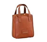 BOTCAM Borse per mulinelli da pesca Trucco Premium 2024- Trucco da viaggio multistrato alla moda in PU, marrone, taglia unica