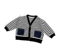 BOTCAM Children's Striped Coat Spring And Fall New Baby Long Sleeves pioggia bambini, Nero , 3-4 Jahre