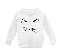 BOTCAM Christmas Christmas Christmas Tree Printed Children's - Felpa con cappuccio Border Children's Japanese Clothes per bambini, colore: Giallo senape, bianco, 11-12 Jahre