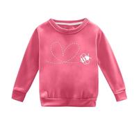BOTCAM Christmas Christmas Christmas Tree Printed Children's - Felpa con cappuccio Border Children's Japanese Clothes da ragazza, colore: Verde oliva, rosa intenso, 18-24 Monate