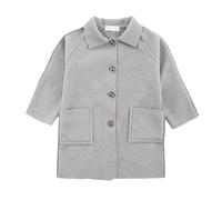 BOTCAM Girls Spring And Autumn New Medium Children's Double Woolen Coat Korean Version Of Foreign Children's Net Red Woolen Early Winter Coat Libri per ragazzi 13, beige., 11-12 Jahre