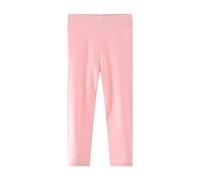 BOTCAM Leggings senza piedi da ragazza, in cotone stretto, leggings sottili, per bambini, solidi, elasticizzati, legging da ragazza, colore nero, 146, g, 3 anni