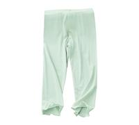 BOTCAM Leggings sottili per ragazze per la primavera e per il tempo libero, tutti i pantaloni in tinta unita abbigliamento bambino pinguino, Verde chiaro, 90 cm