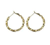 BOTCAM Orecchini a cerchio in argento premium Sense of Broken Silver Circle Earrings Women's Light Design Sense of Full Netroots Temperament Pull Design esaggerated Earrings Ear Buckle Collana e