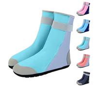 BOTCAM Scarpe da immersione, da donna, a mezza gamba, per sport acquatici, nuoto, resistenti all'usura e ai graffi, calze da spiaggia regolabili, per surf, vela, immersioni, snorkeling, verde, 36 EU