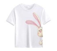 BOTCAM Spring and Autumn New Fashionable Cute Print Comfortable Version of The Girls Printed T Shirt Personalizzato Baby Manica Lunga, bianco, 3-4 Jahre